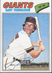 1977 Topps Baseball Cards      496     Gary Thomasson